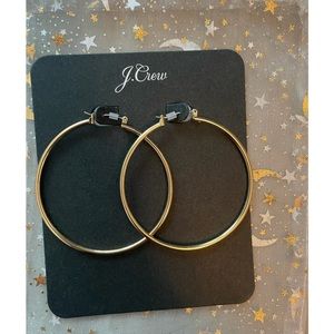 J. Crew Gold Hoop earrings